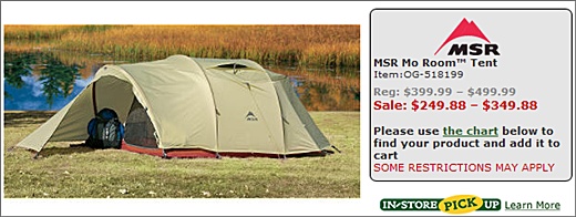 MSR Mo Room Tent