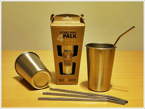 Klean Kanteen Stainless Steel Pint Cup Pack Of 4 (Stainless, 16-Ounce)